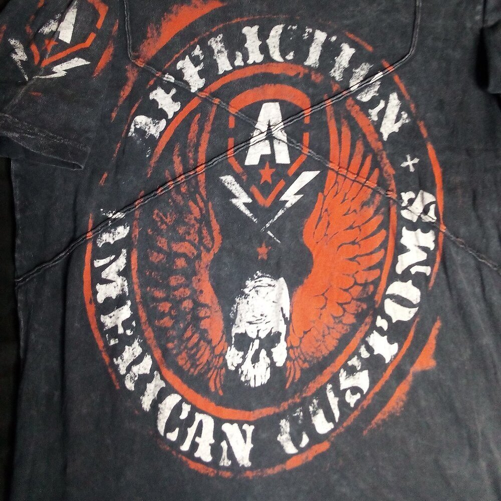 Vintage Y2K Affliction Clothing American Customs T-Shirt